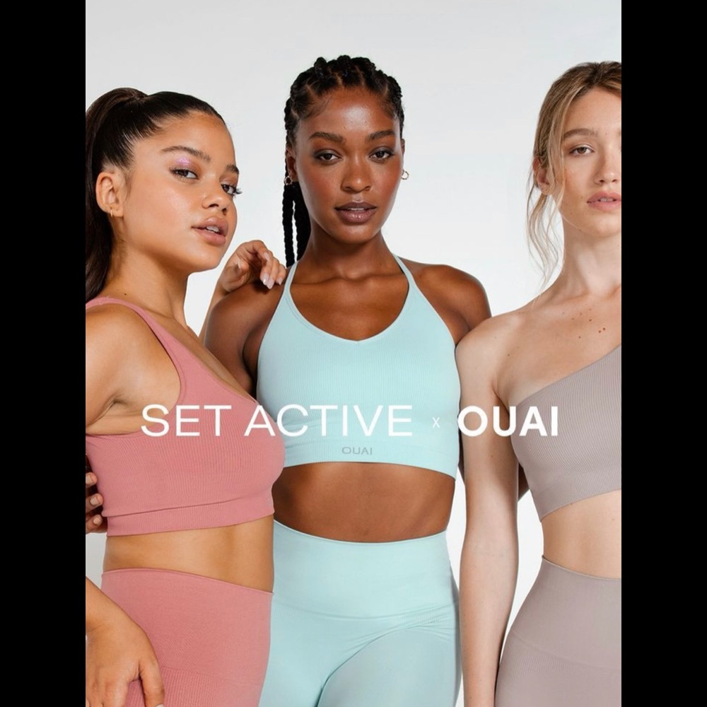 SET ACTIVE x OUAI Women's Set - blue